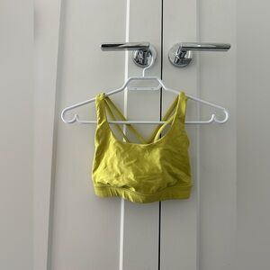 Lululemon energy bra size 2 neon yellow